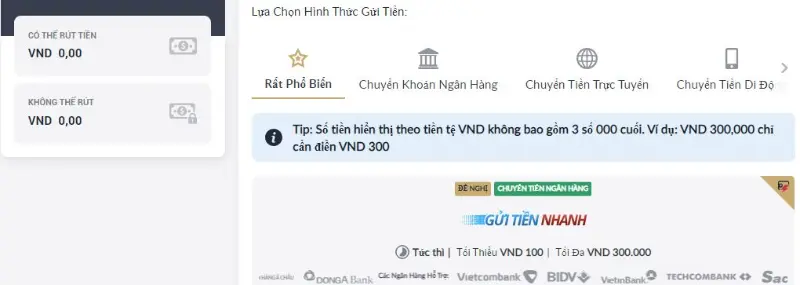 Kênh thanh toán tiền thắng kèo uy tín