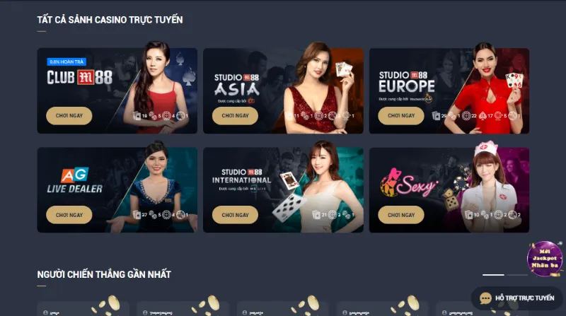 Trực tiếp chơi live casino